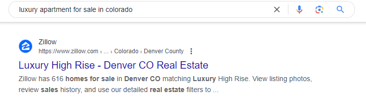 White Picket Realty listing with a clear call to action