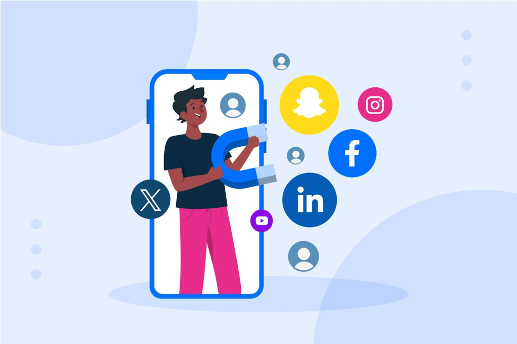 Real estate agent using social media to generate leads